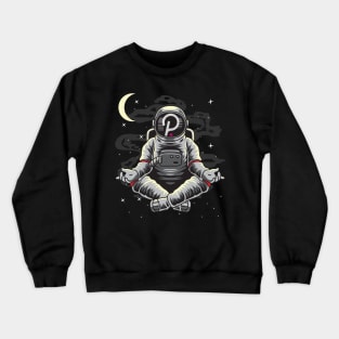 Astronaut Yoga Polkadot DOT To The Moon Crypto Token Cryptocurrency Wallet Birthday Gift For Men Women Kids Crewneck Sweatshirt